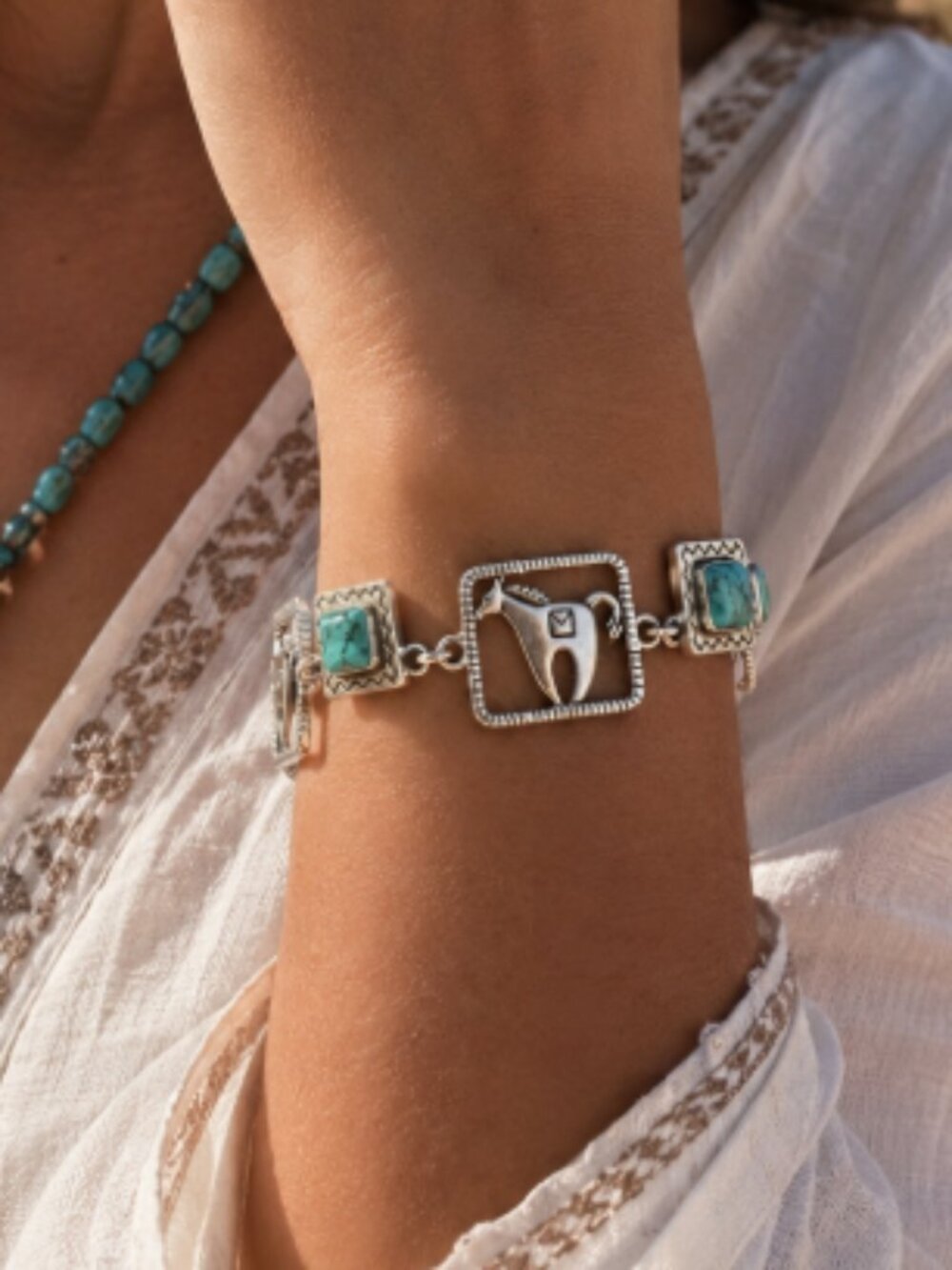 Carolyn Pollack's vintage sterling silver link bracelet